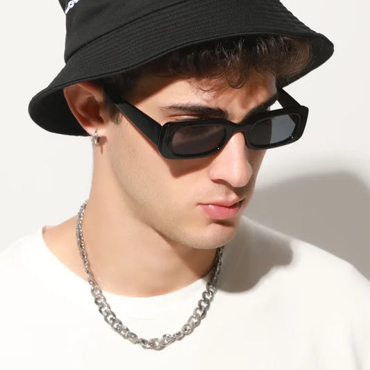 Square Sunglasses for Men: Retro Design with UV400 Protection