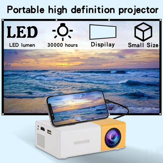 Portable Mini Projector for HD TV and Outdoor Movies YG300